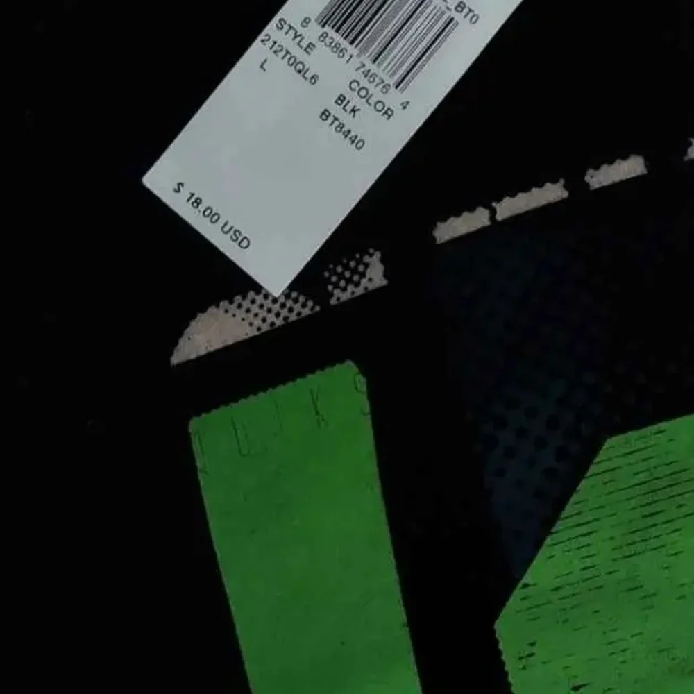 NWT Quicksilver Boys Black Tee with Blue and Green Design ~sz L